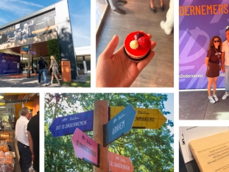 Annebel en Deniz op pad tijdens het MKB Ondernemersfestival